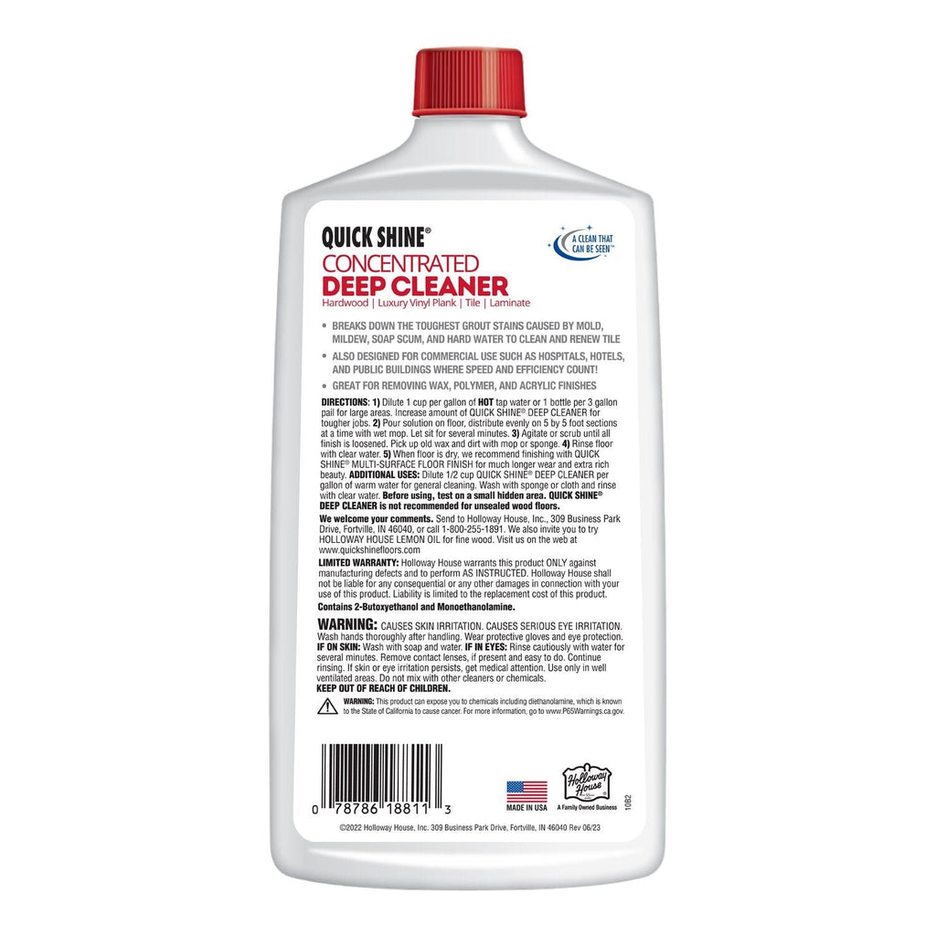 Quick Shine Floor Deep Cleaner and Wax Remover 800ml