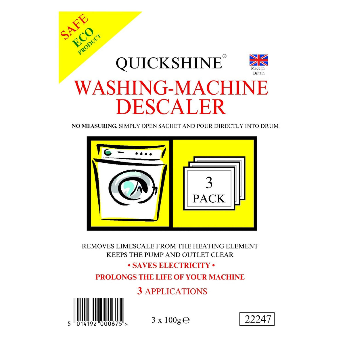Quickshine Washing Machine Descaler