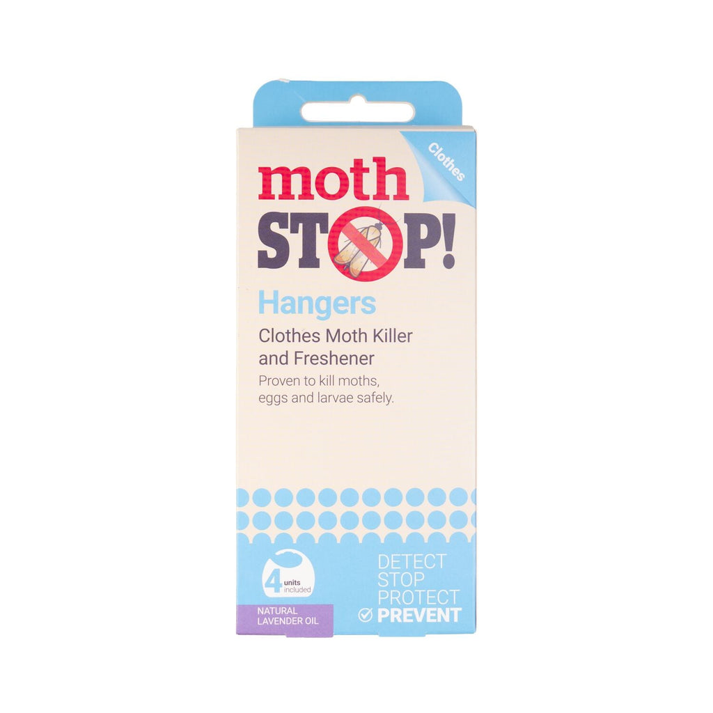 Moth Stop Moth Killer Wardrobe Hangers - Pack of 4