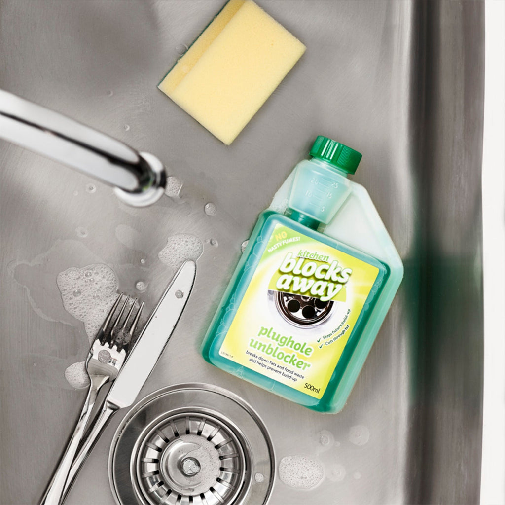 Kitchen Blocks Away Sink Plughole Unblocker 500ml