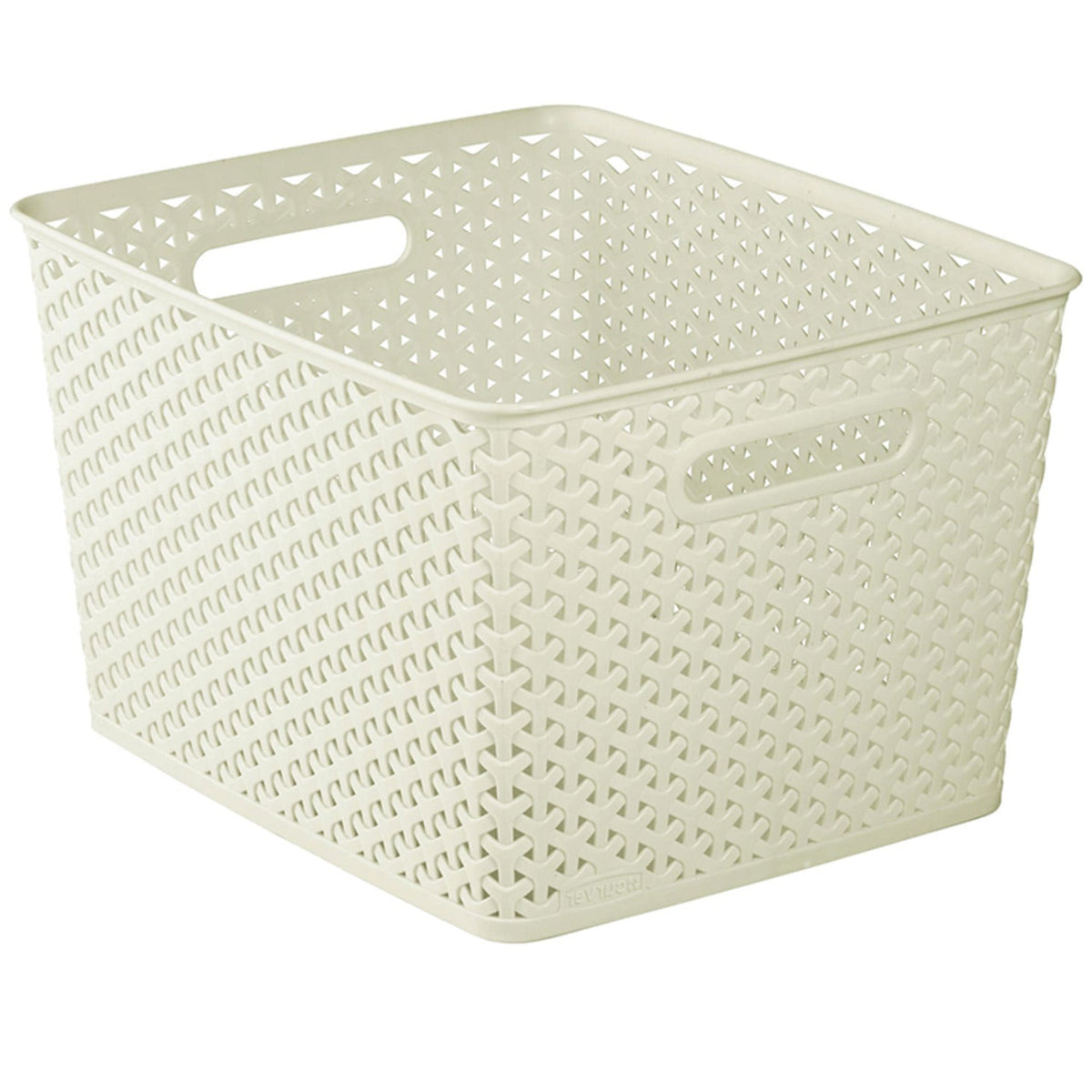 Large Faux Rattan Storage Basket