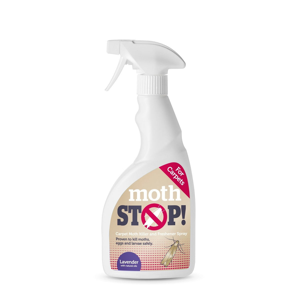 Moth Stop Carpet Moth Killer and Freshner Spray 500ml