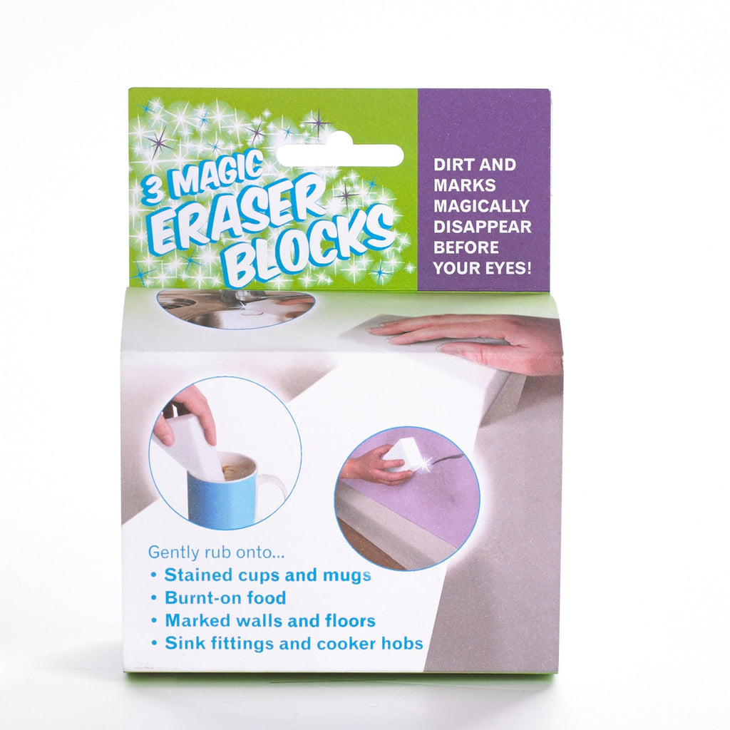 3 Magic Eraser Stain Remover Cleaning Blocks