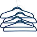 4 Blue Space Saving Non Slip Clothes Hangers