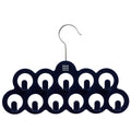 Blue Space Saving Non Slip Scarf Accessory Hanger