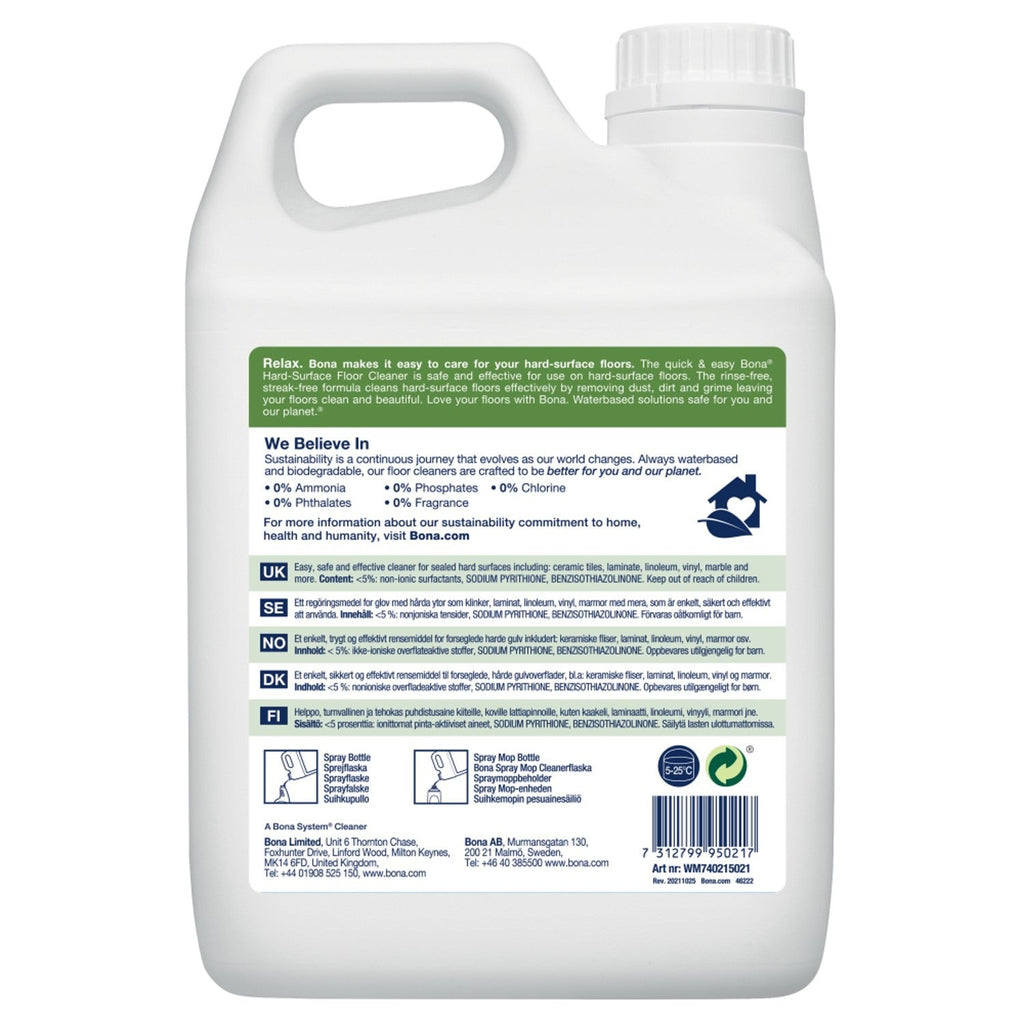 Bona Stone Tile and Laminate Cleaner Refill 2.5L