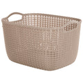 Large Knit-Effect Tub Dune