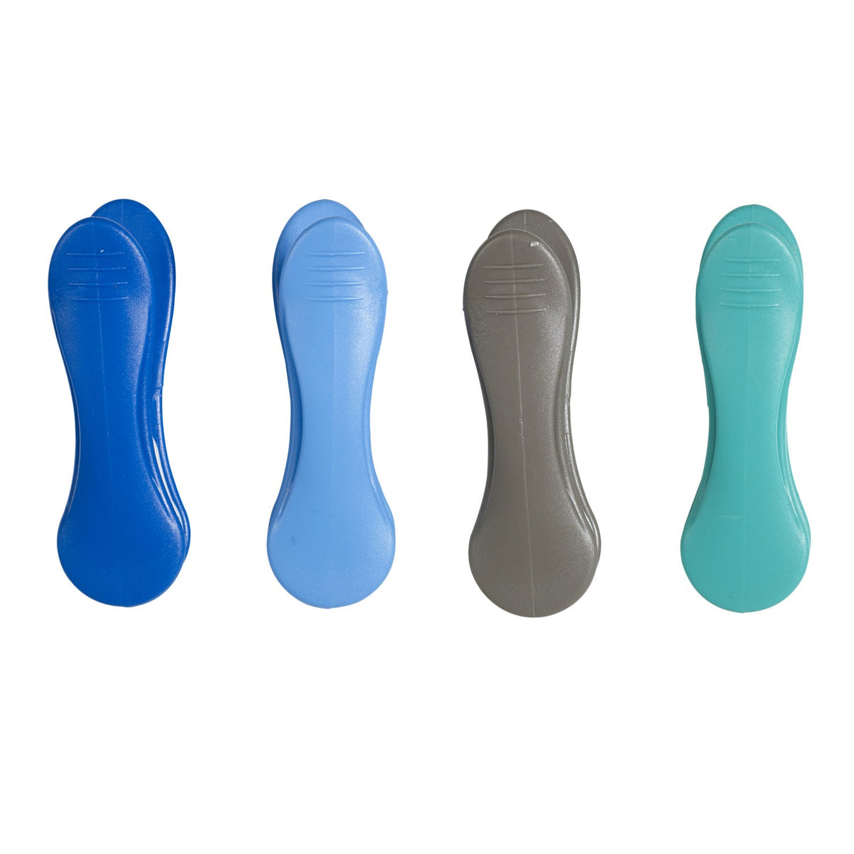 20 Ocean Blue Colour Soft Grip Clothes Pegs