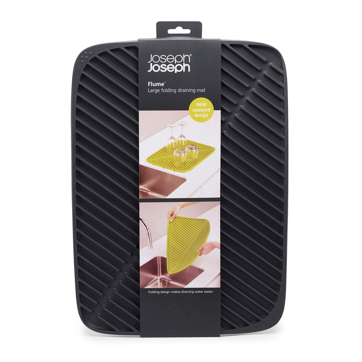 Joseph Joseph Flume Folding Draining Mat Large Grey