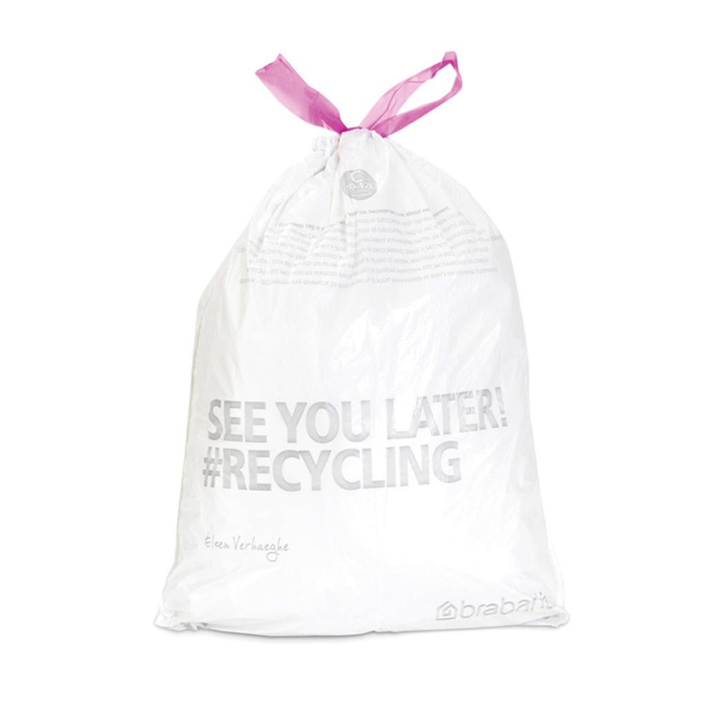 20 Brabantia Size C PerfectFit Drawstring Bin Bags 12L