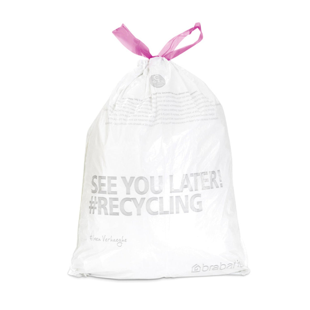 20 Brabantia Size C PerfectFit Drawstring Bin Bags 12L