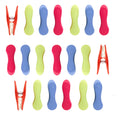 20 Soft Grip Clothes Pegs Vibrant