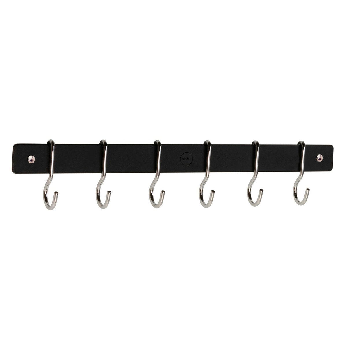 Hahn Metro Black 39cm Wall Rail 91039