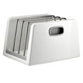 ILO Adjustable Chopping Board Storage Rack White and Grey