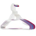 Soft Grip Non Slip Clothes Hangers Mixed Berry 6 Pack