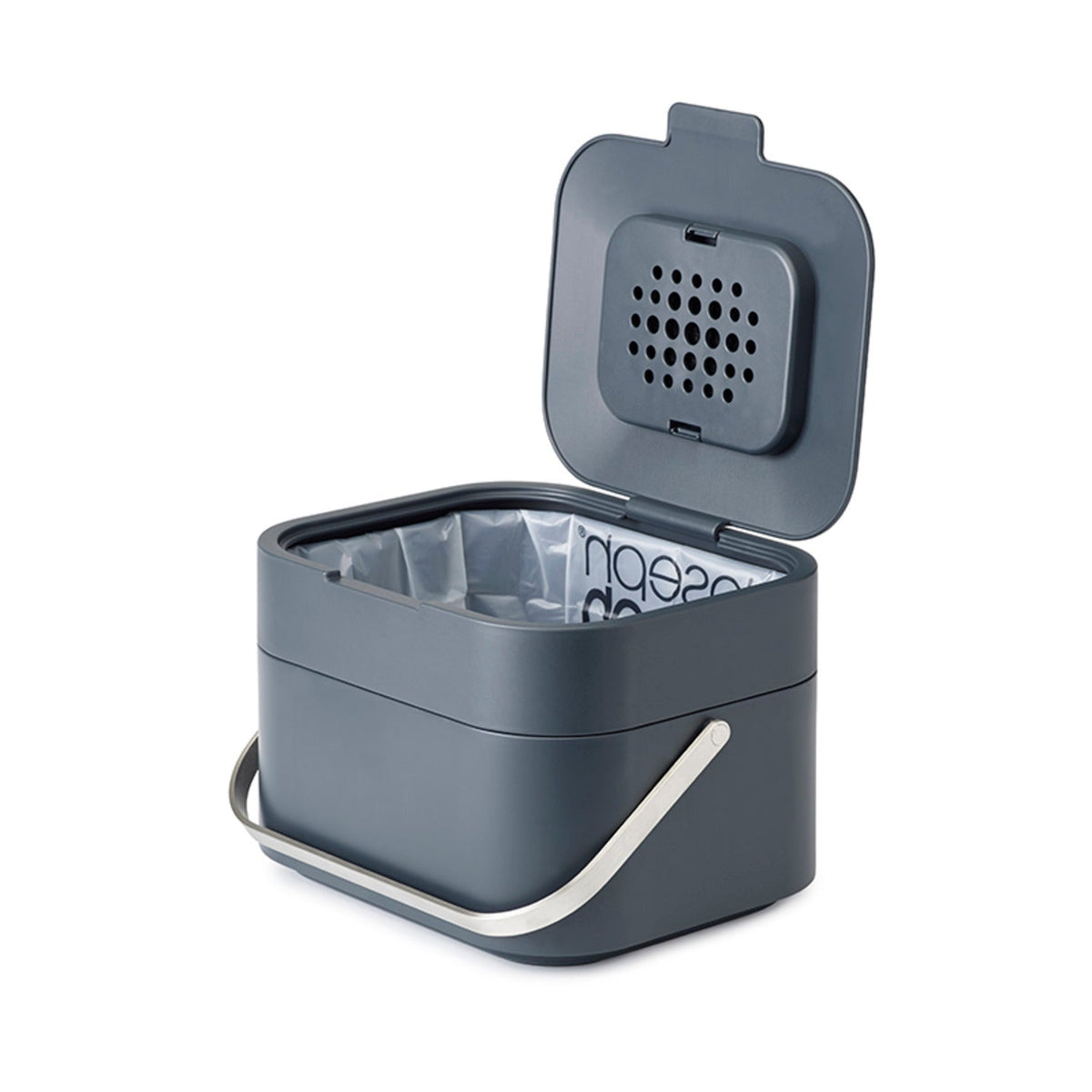 Joseph Joseph Stack 4 Food Waste Caddy with Odour Filter - Graphite