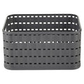 Rotho Lattice Effect Storage Basket Small - Slate Grey