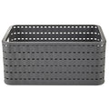 Rotho Lattice Effect Storage Basket Medium - Slate Grey