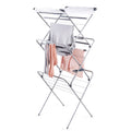 Easy-Up Concertina Indoor Clothes Airer Deluxe Grey 14m