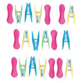 20 Soft Grip Clothes Pegs Pastel