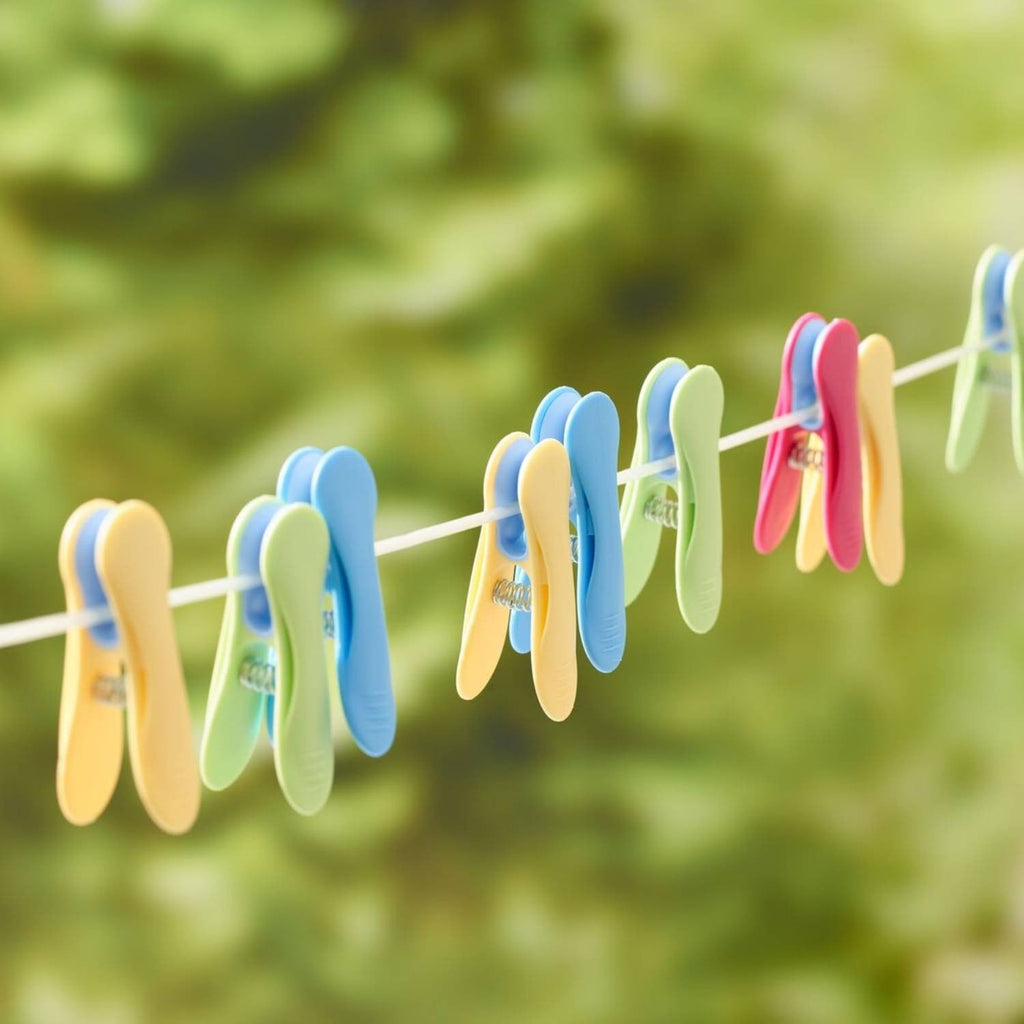 20 Soft Grip Clothes Pegs Pastel