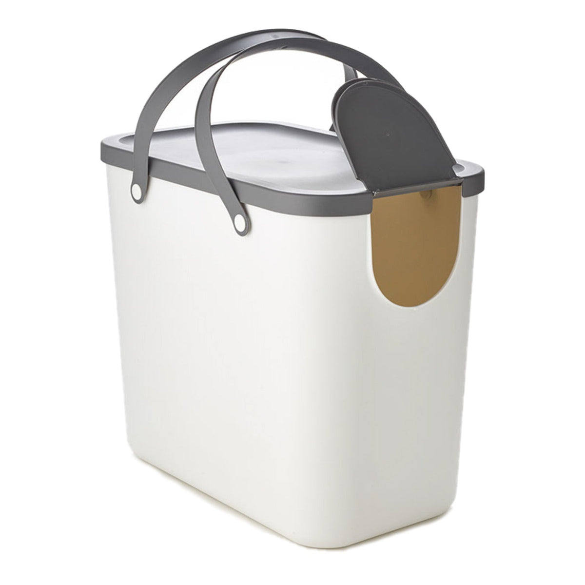 Rotho Albula Recycling Waste Bin Putty Colour 25L