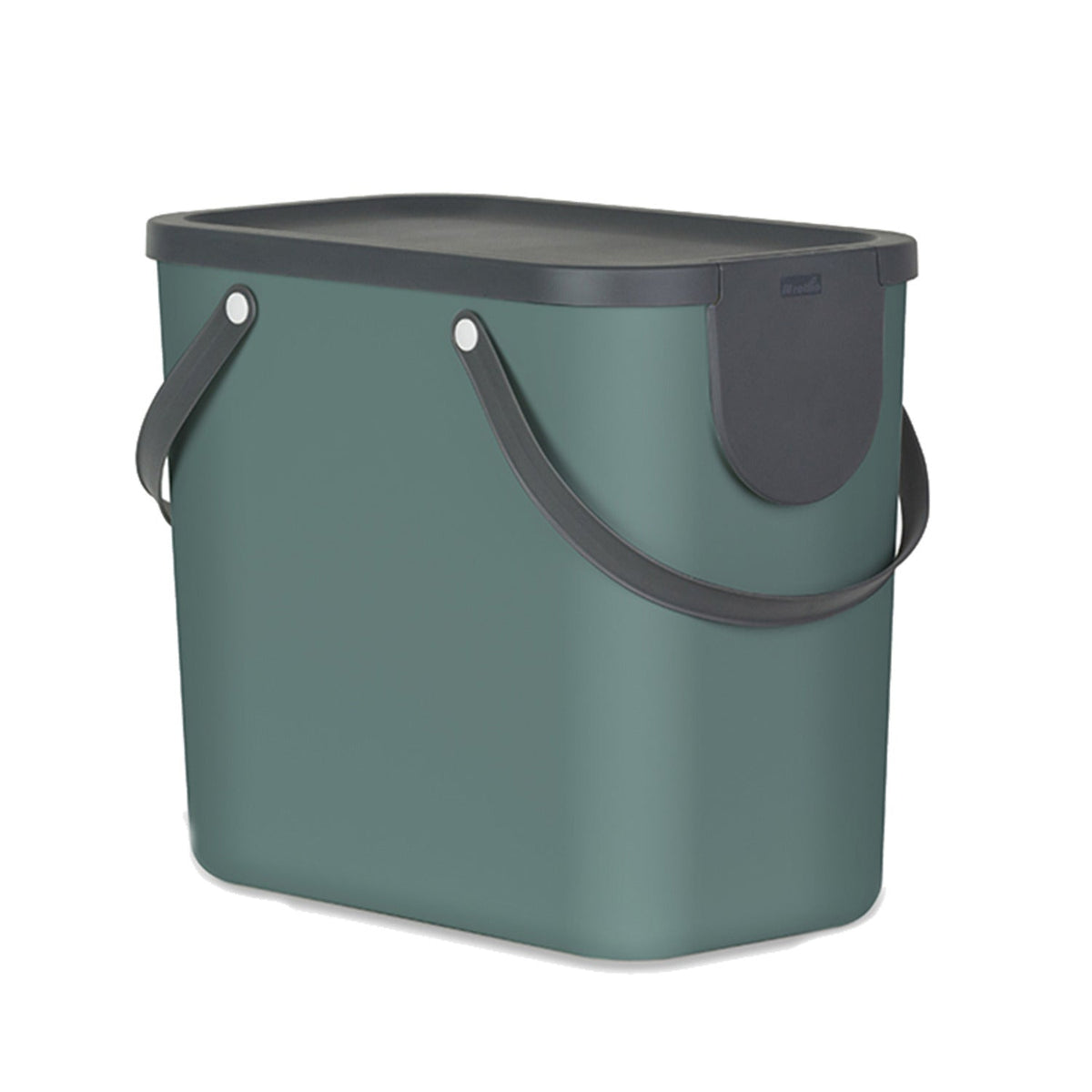 Rotho Albula Recycling Waste Bin Fern Green Colour 25L