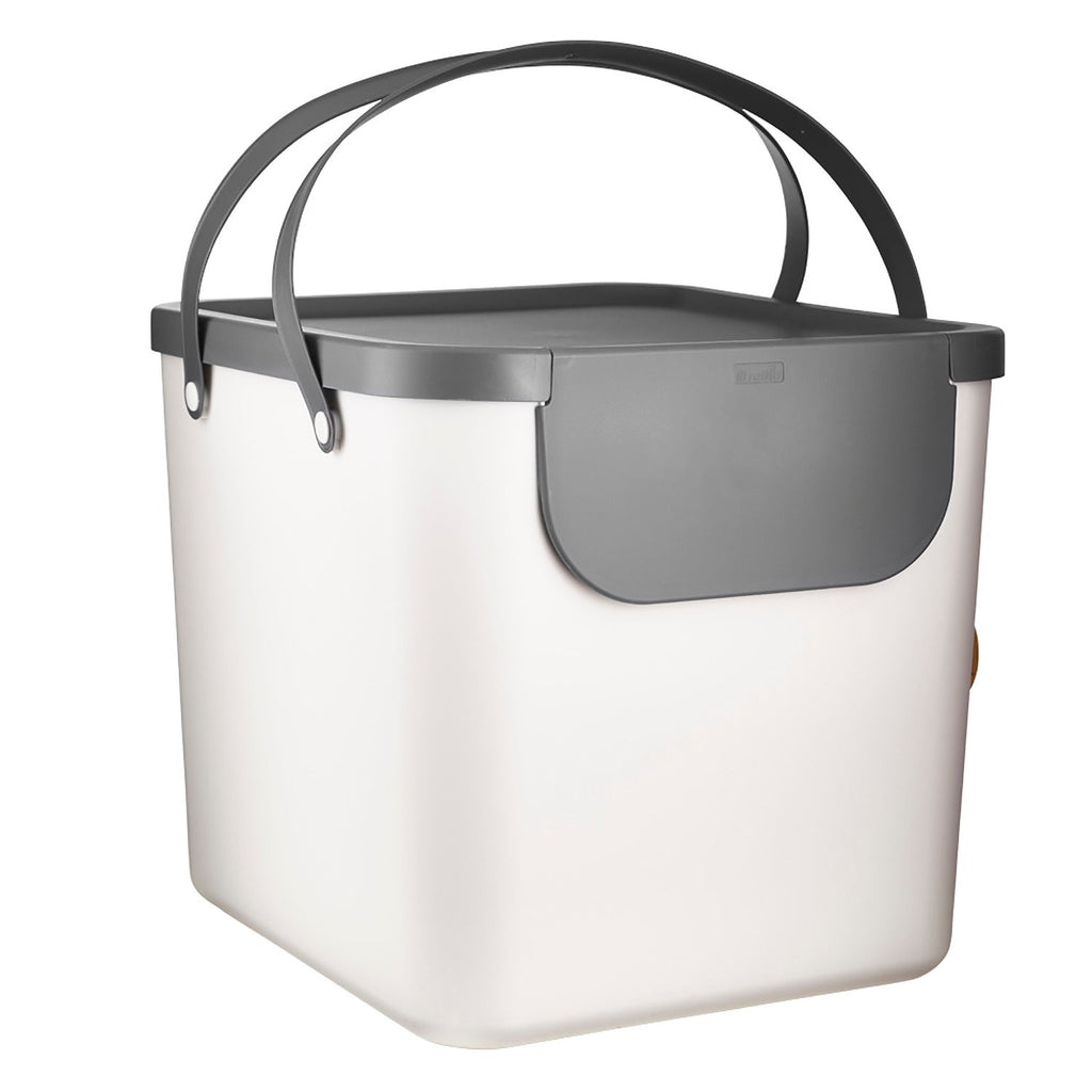 Rotho Albula Recycling Waste Bin Putty Colour 40L