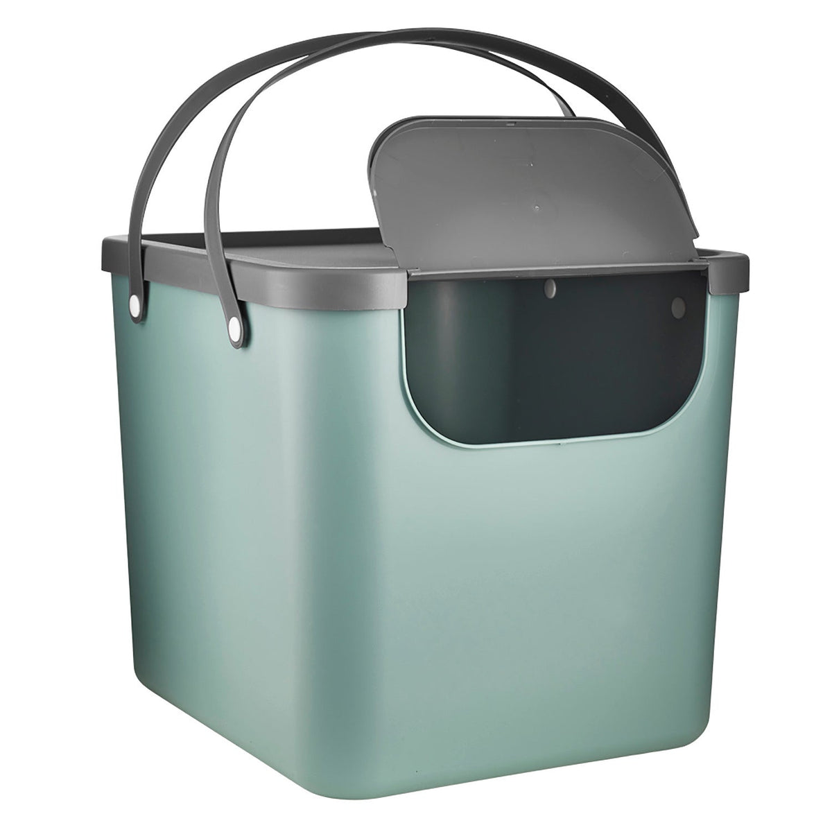Rotho Albula Recycling Waste Bin Fern Green Colour 40L
