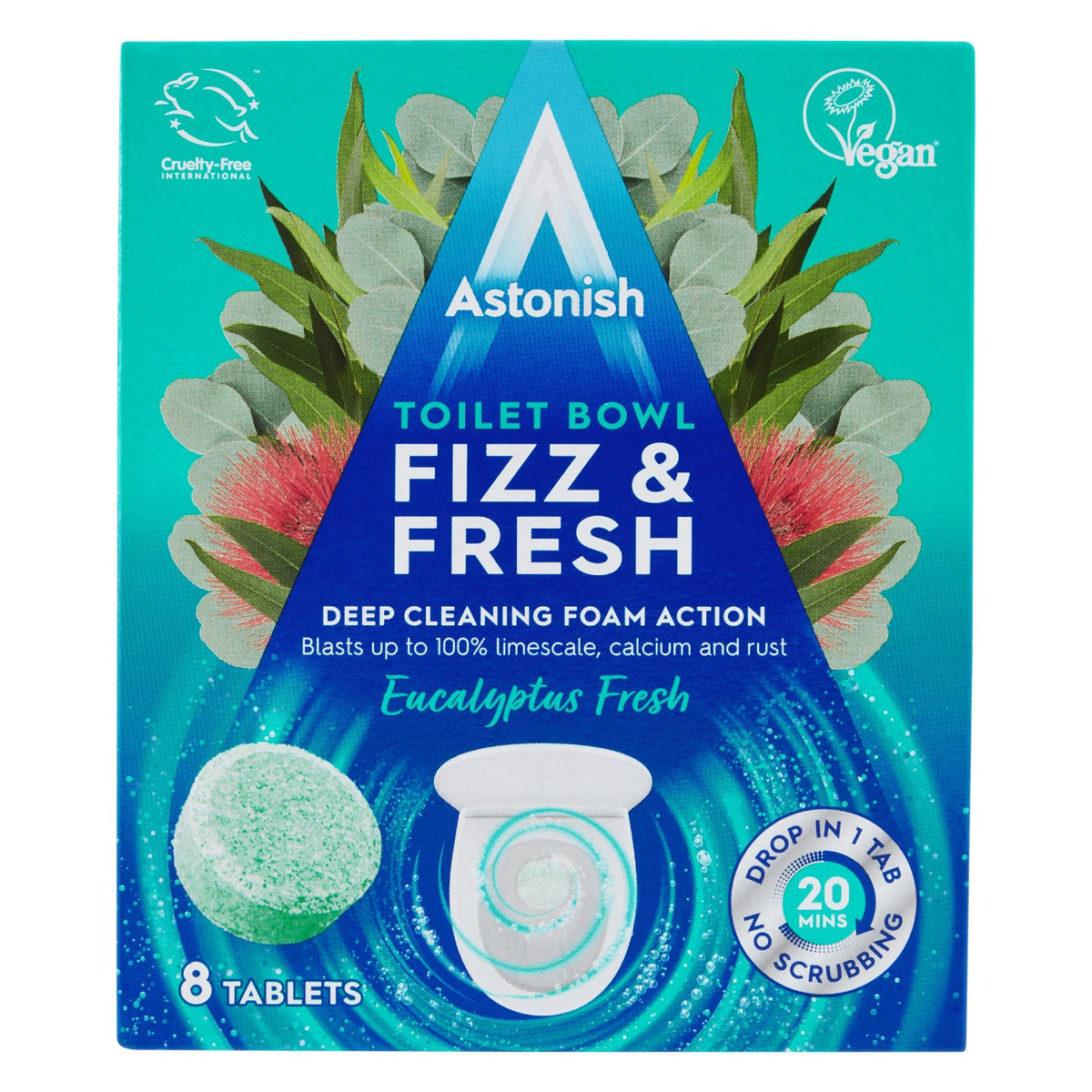 8 Astonish Toilet Bowl Fizz & Fresh Clean