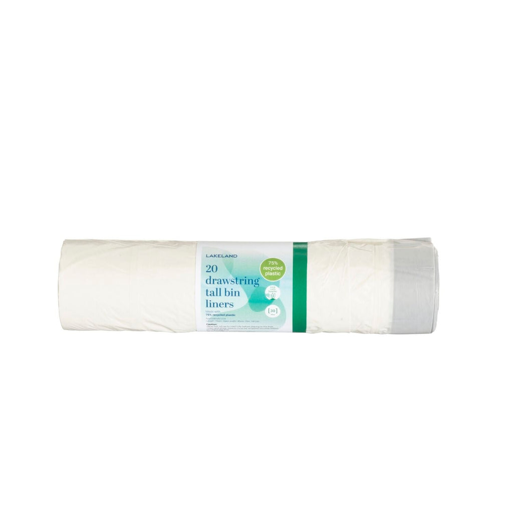 20 Lakeland Drawstring Tall Bin Liners 30L