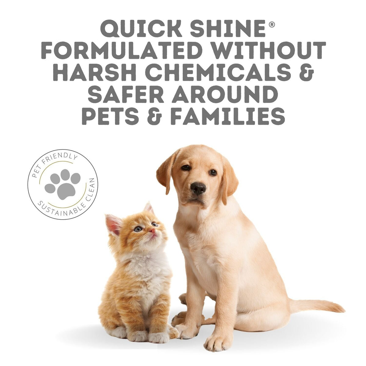 Quick Shine Plant-Based Pet-Friendly Floor Cleaner