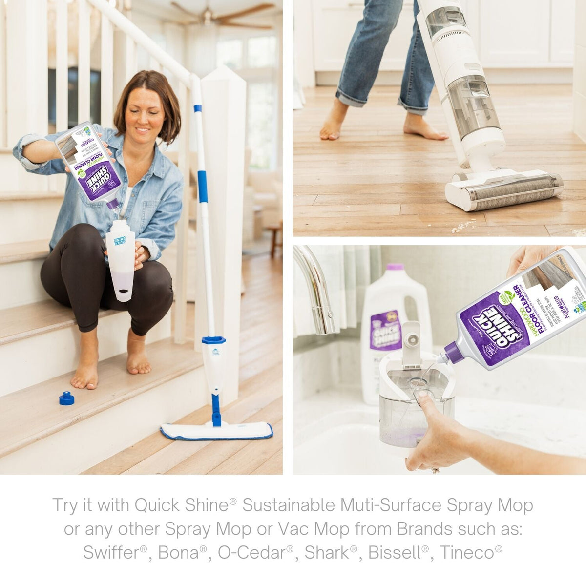 Quick Shine Hardwood Floor Cleaner 800ml