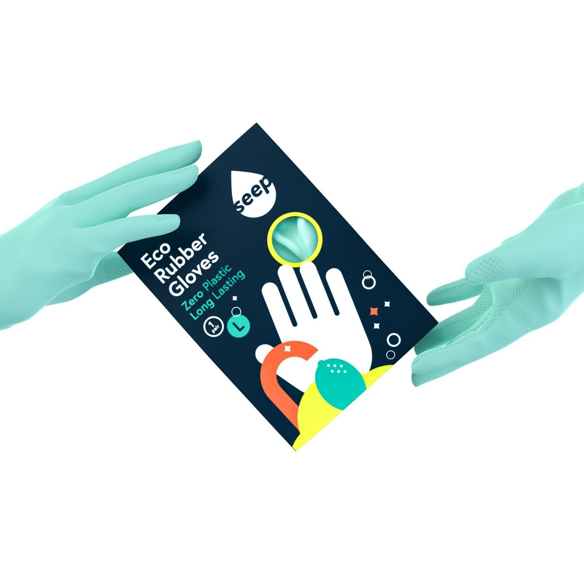 Seep Eco Rubber Gloves Medium