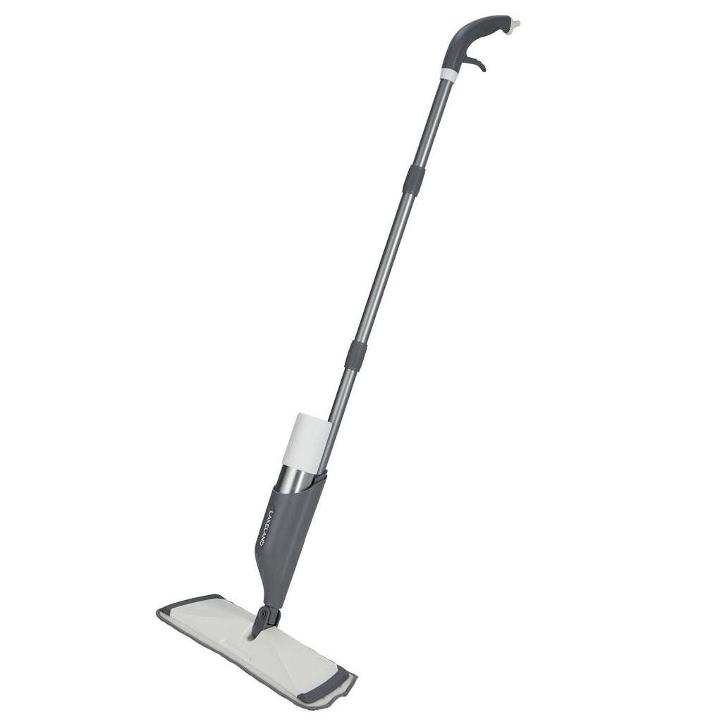 Lakeland Spray Mop with 2 Aluminium Bottles Grey and White