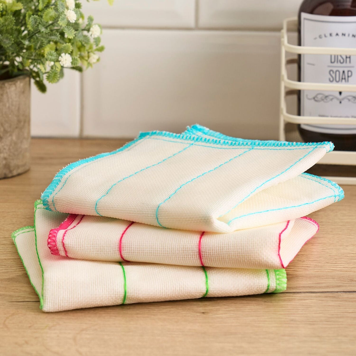Lakeland Wood Fibre Cleaning Cloths – Pack of 3