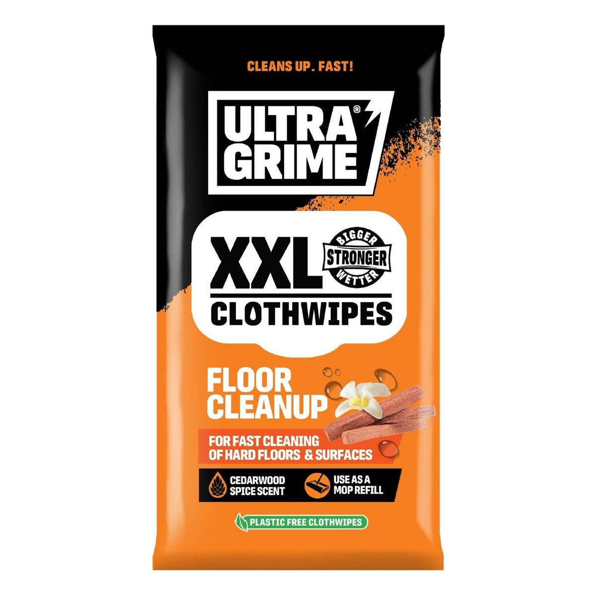 UltraGrime Floor Cleanup XXL Clothwipes pack 20