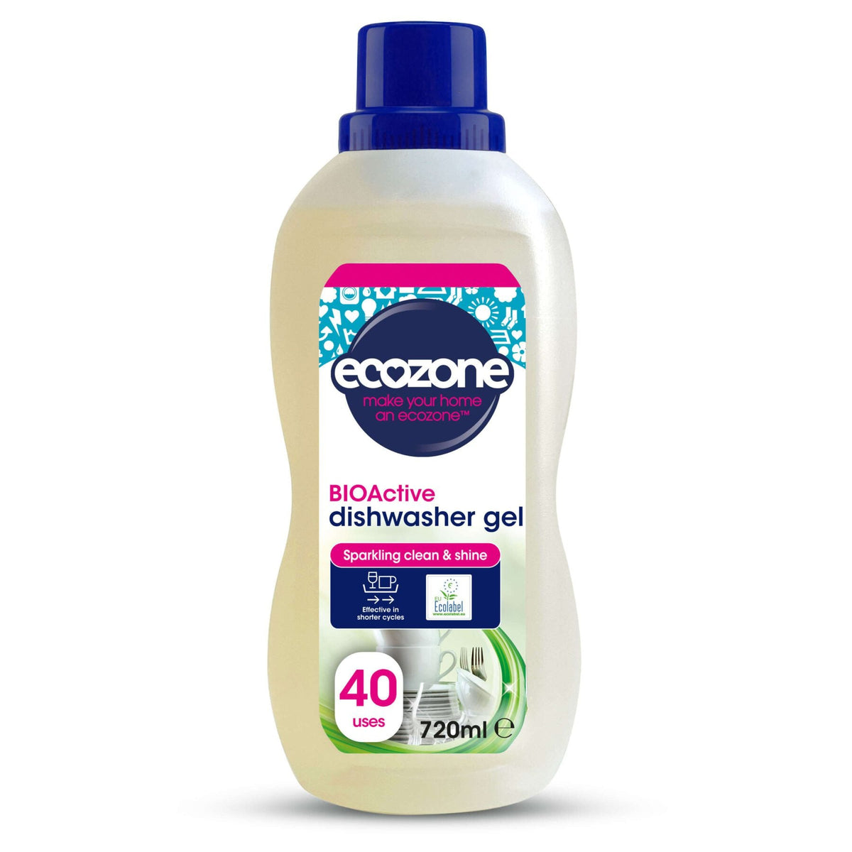 Ecozone BIOActive Dishwasher Gel - 720ml