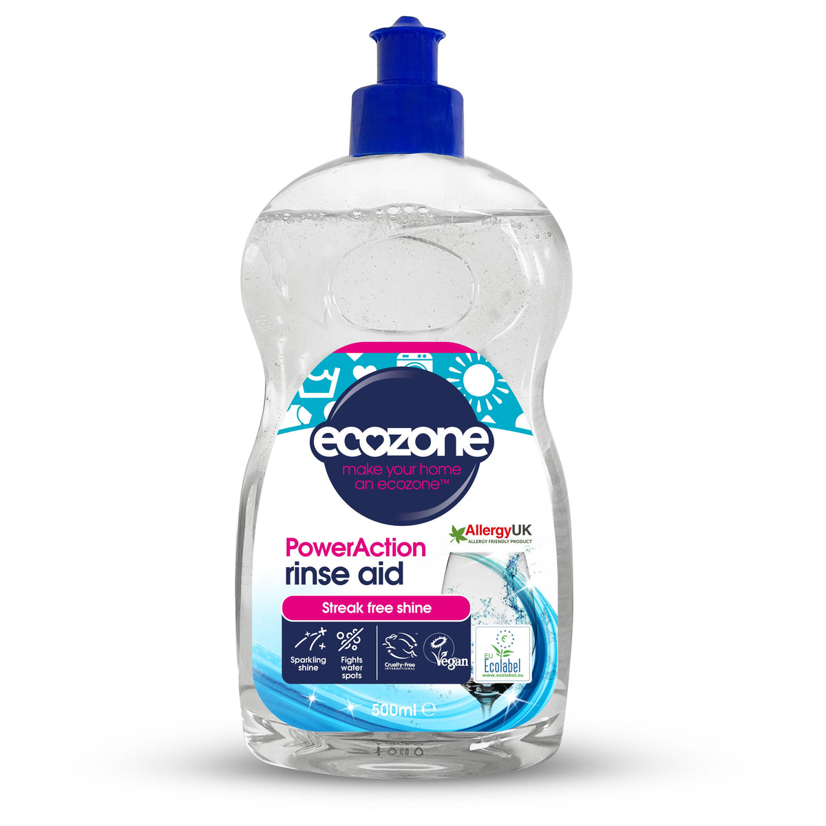 Ecozone PowerAction Rinse Aid - 500ml
