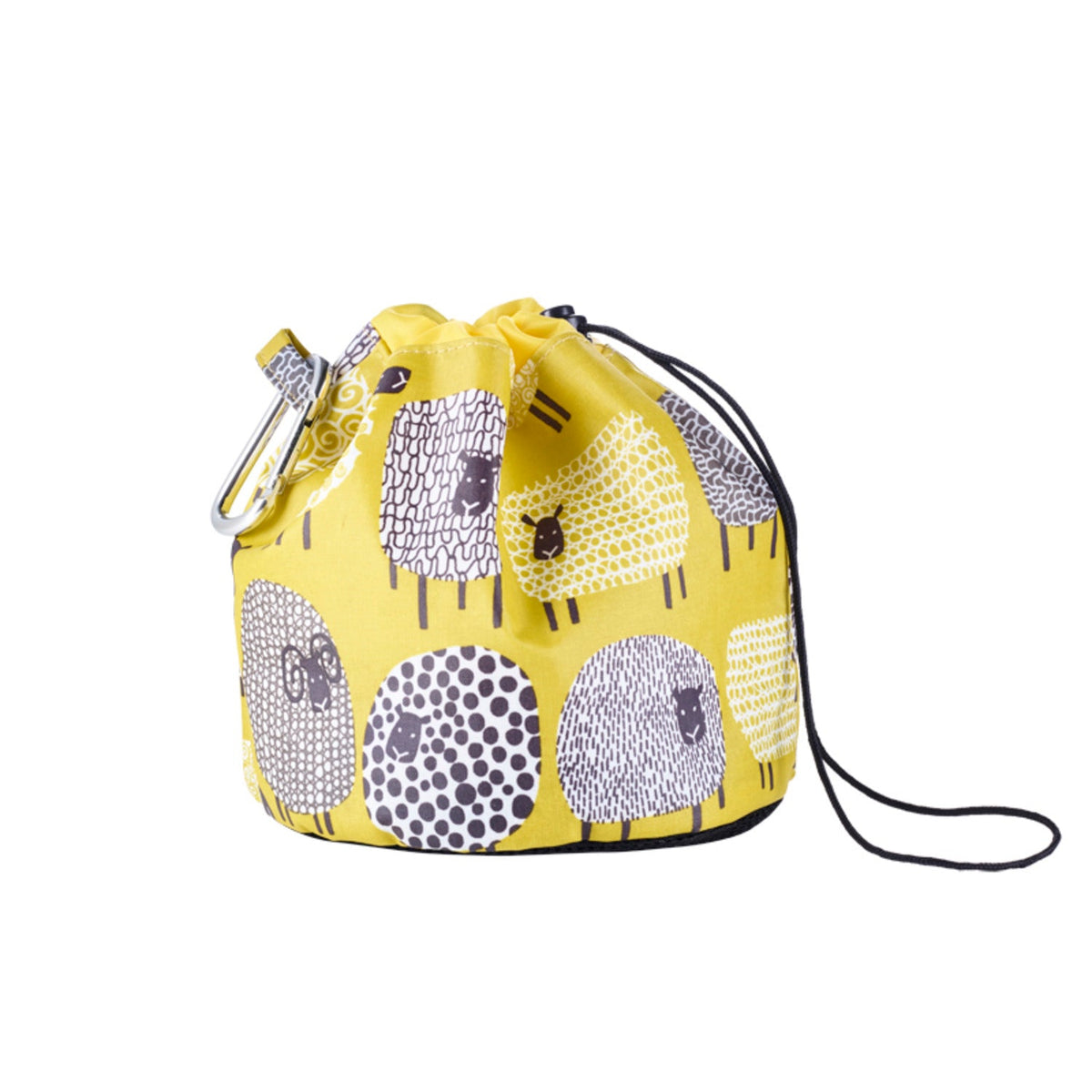 Dotty Sheep Drawstring Oilcloth Peg Bag