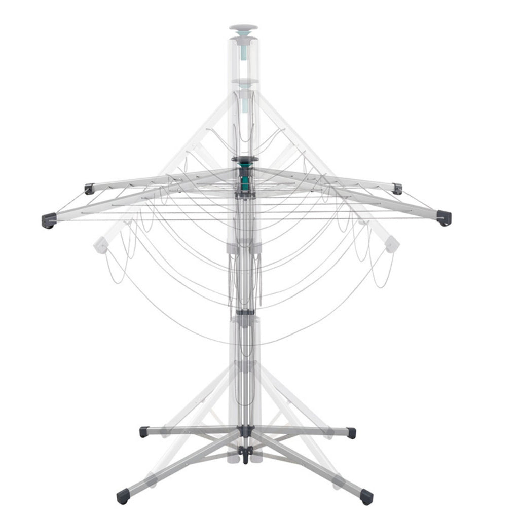 Leifheit LinoPop-Up 140 Portable Rotary Airer with Protective Cover
