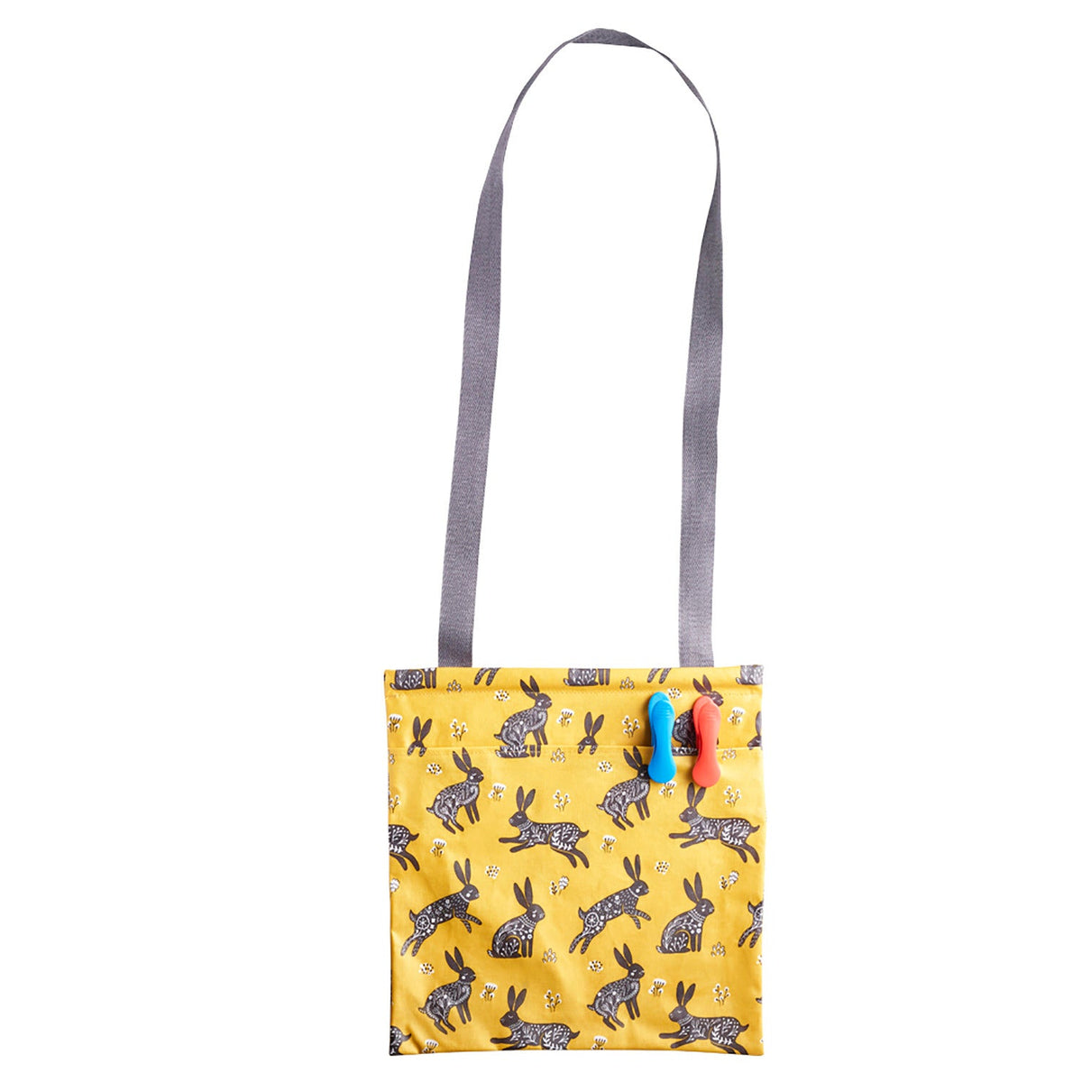 Running Hare Oilcloth Peg Bag