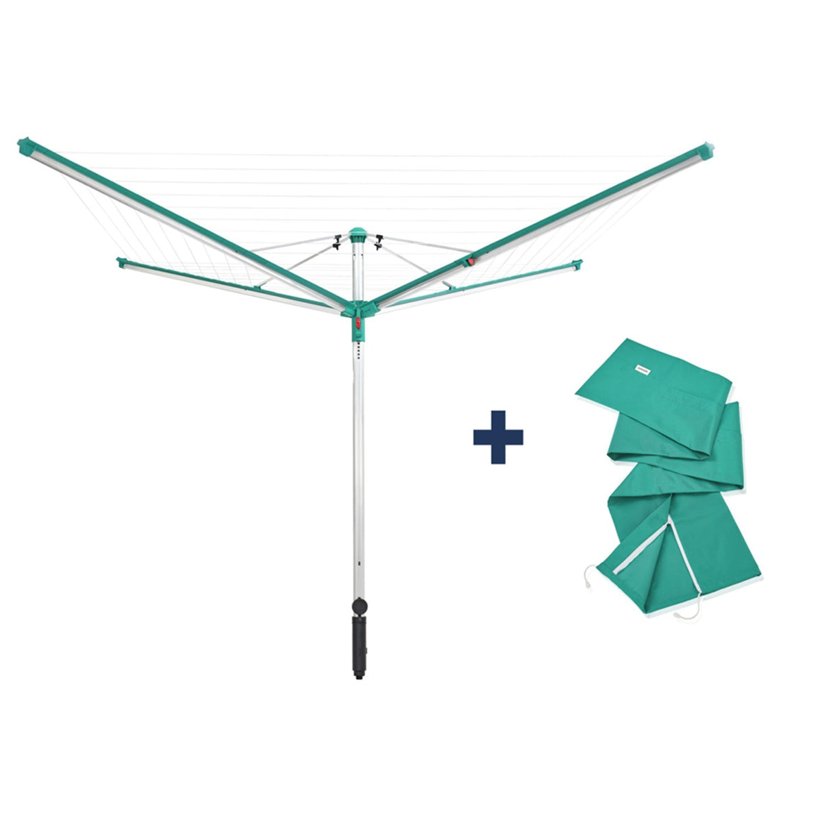 Leifheit Linomatic 600 Deluxe Rotary Airer with Cover