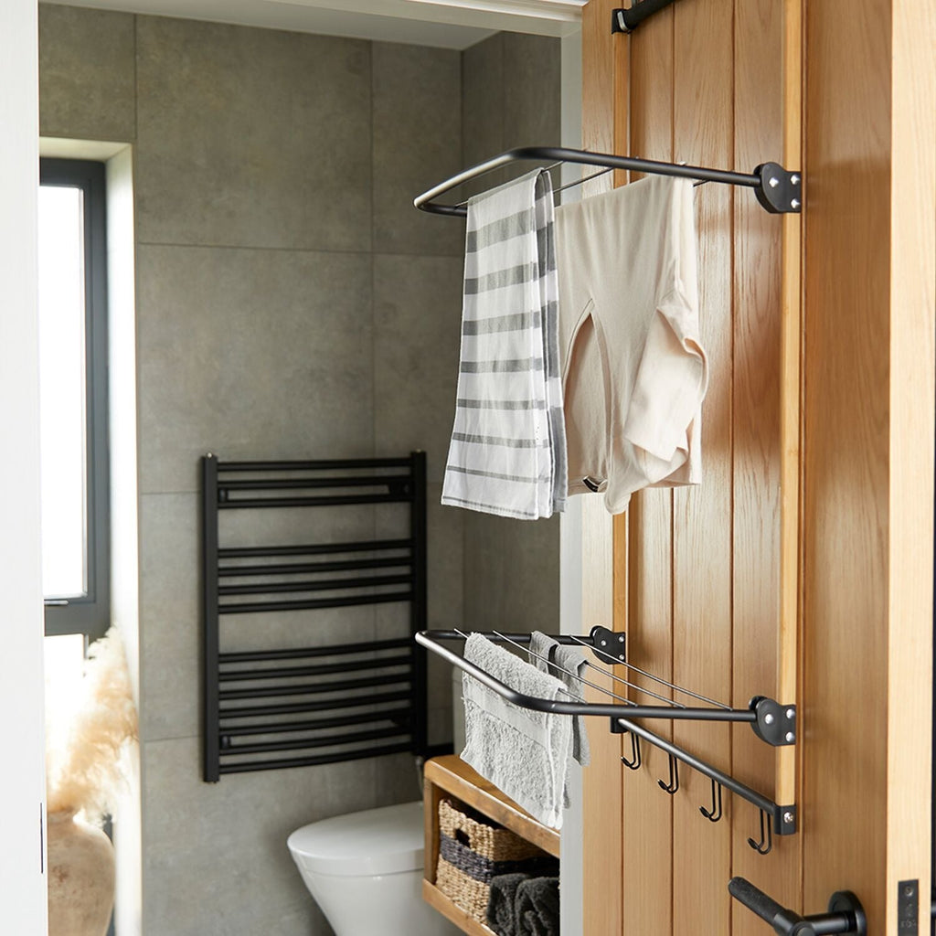 Lakeland Beechwood/Steel Over Door Airer