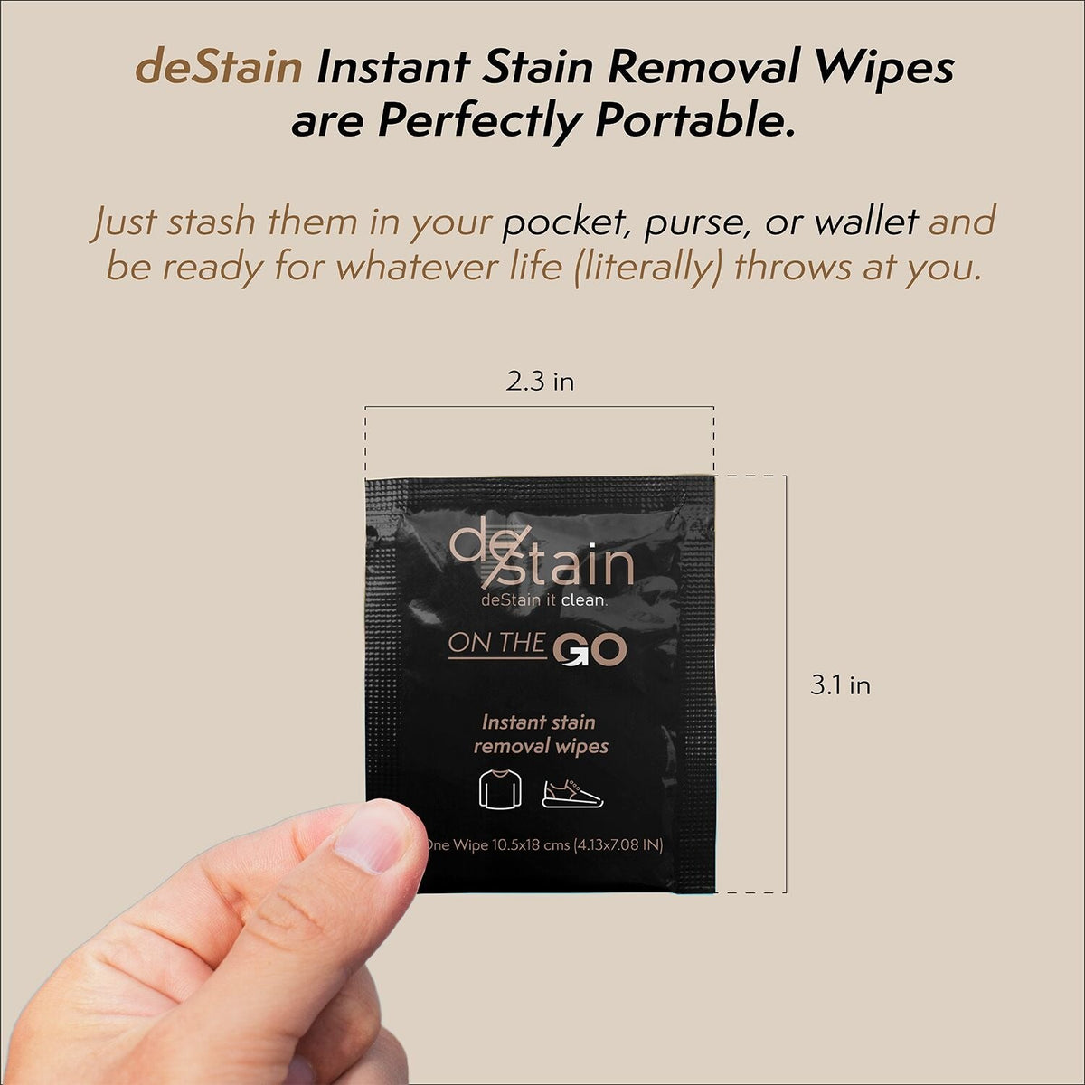 DeStain Instant Stain Removal Wipes