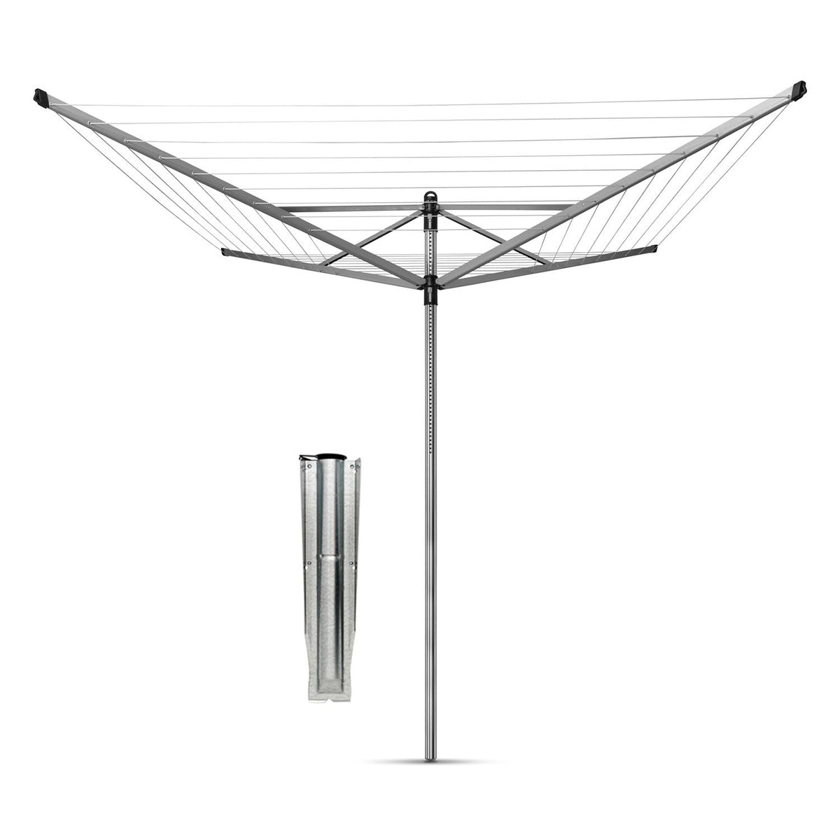 Brabantia 60m Lift-O-Matic Rotary Airer with Ground Spike