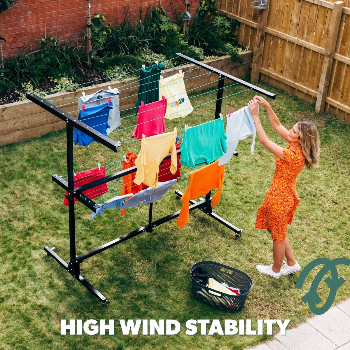 High & Dry Portable & Retractable Clothes Airer
