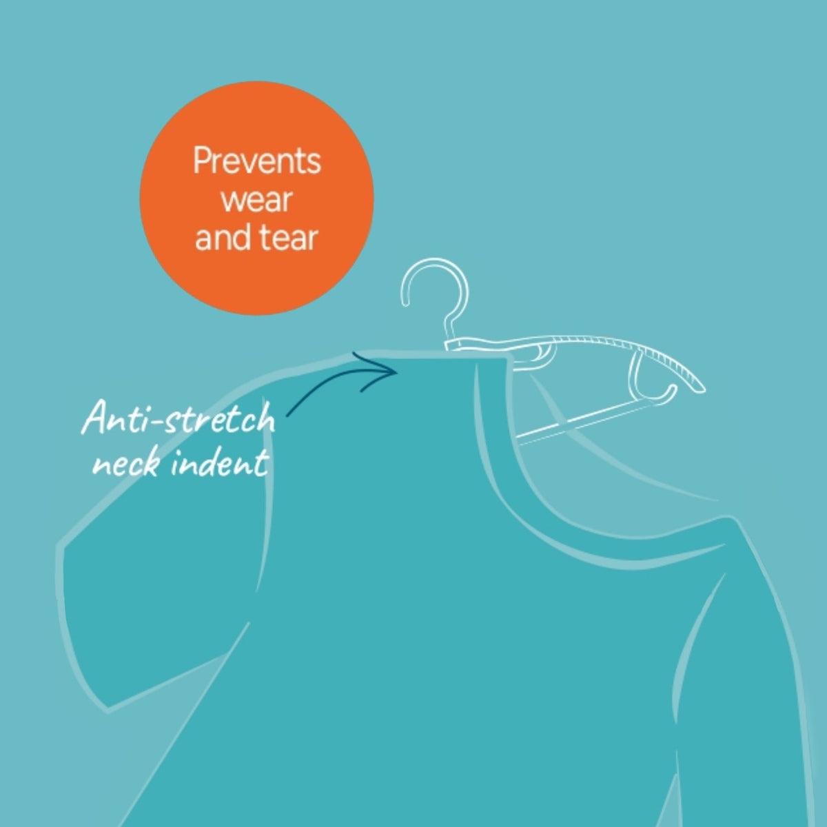 Lakeland Anti-Stretch Hangers – Pack of 6