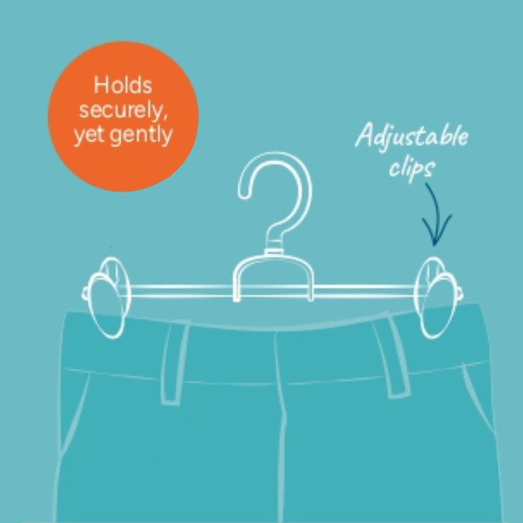 Lakeland Soft Grip Trouser Hangers – Pack of 2