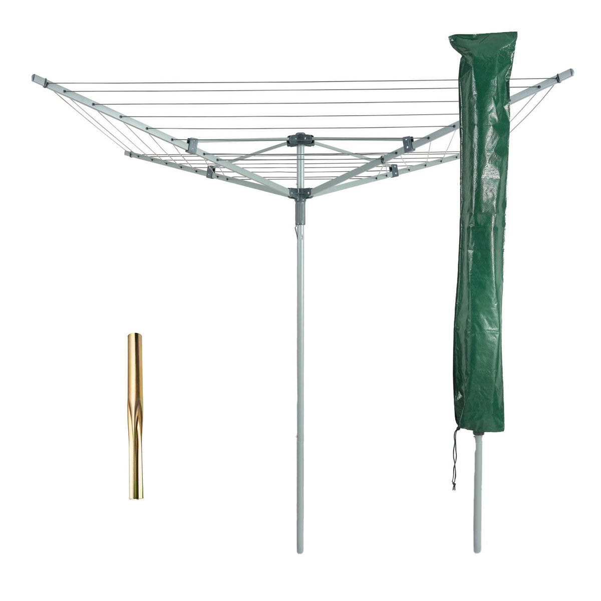 Lakeland 40m Lift and Lock Rotary Airer with Cover